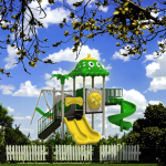 Outdoor Plastic Slide Factory - Lala Forest Cheap Kids Playgrounds