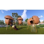 Wooden Slide Set Factory - Customisable Pinecone Cabin Large