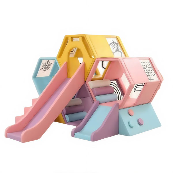 Indoor Playground Maze Supplier - New Design Honeycomb Climbing Slide