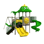 Outdoor Plastic Slide Factory - Lala Forest Cheap Kids Playgrounds