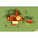 Outdoor Playground Equipment Manufacturer - Safety Wooden Slide Theme