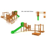 Outdoor Wooden Playground Factory - China-Made Large Climbing Slide