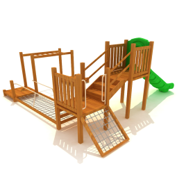 Outdoor Wooden Playground Factory - China-Made Large Climbing Slide