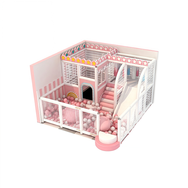 Ball Pit Slide Factory - Commercial White Wood Plastic 10 Kids