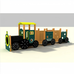 Climbing Net Tunnel Supplier - Montessori Wooden Playland Train Set