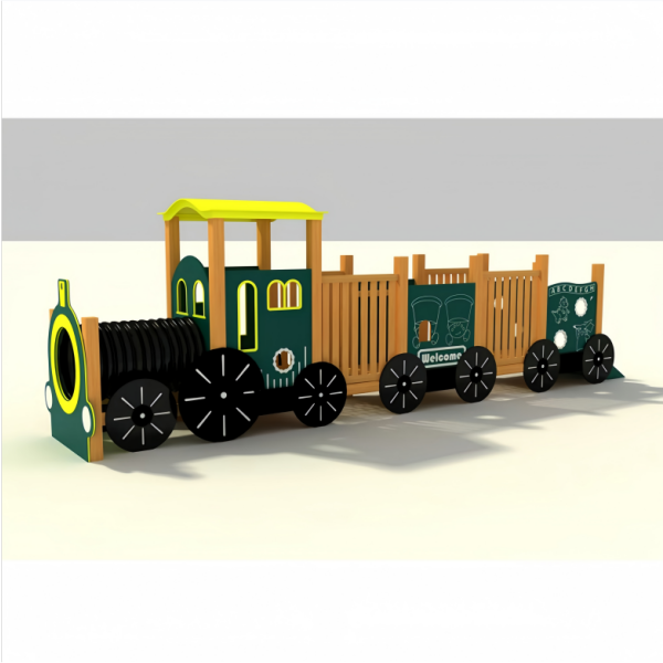 Climbing Net Tunnel Supplier - Montessori Wooden Playland Train Set