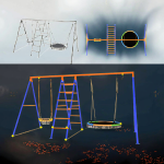 Swing Set Supplier - Toddler Daycare Plastic Metal Climber