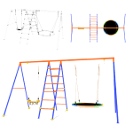 Swing Set Supplier - Toddler Daycare Plastic Metal Climber