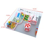 Indoor Trampoline Manufacturer - Yibei Indoor 5x5m Trampoline Net