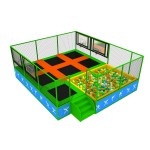 Trampoline Park Supplier - Custom Size Square Steel PVC PP
