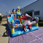 Inflatable Playground Supplier - Durable Large Mecha Castle PVC