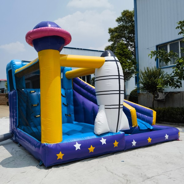 Commercial Inflatable Moonwalk Supplier - Candyland Bounce House Side