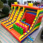 Inflatable Game Factory - Latest Design Rock Climbing Slide Maze