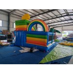 Inflatable Bouncer Manufacturer - Funny Rainbow Lion-Themed Slide