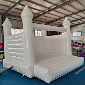 Inflatable Castle Manufacturer - PVC Vinyl White Jumping Castles