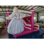 Pink Princess Bounce House Factory - 2025 New 23ft With Slide