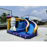 Commercial Inflatable Moonwalk Supplier - Candyland Bounce House Side