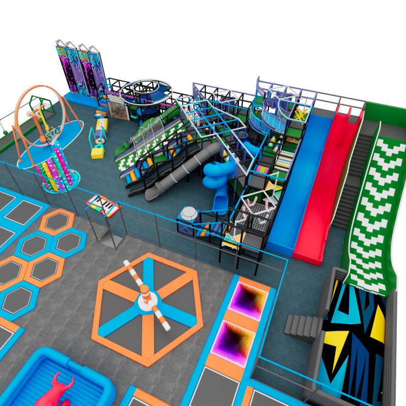 Amusement Park Manufacturer - Free 3D Custom Design Trampoline Amusement