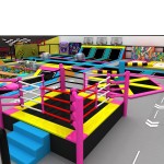 Trampoline Park Supplier - Customized Large Size Kids Trampoline Park