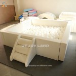 Ball Pit Supplier - White Pink Pastel Square Ball Pit