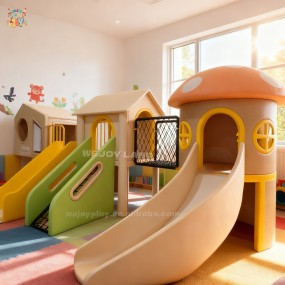 Playhouse Manufacturer - Custom Wood Mushroom Playhouse Slide