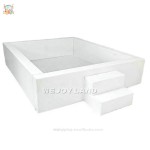 Ball Pit Supplier - White Pink Pastel Square Ball Pit