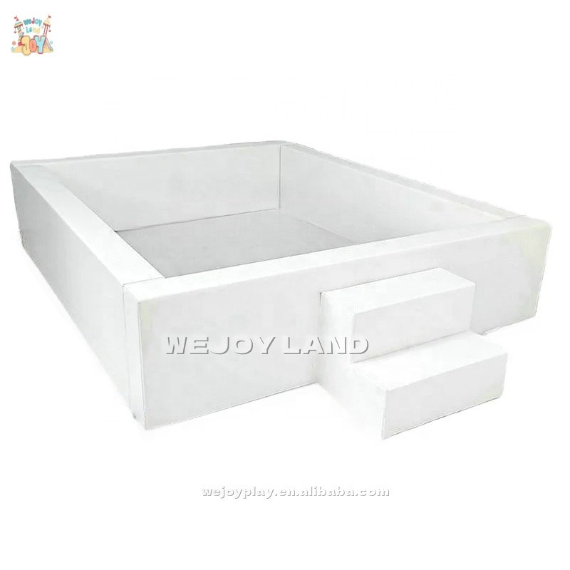 Ball Pit Supplier - White Pink Pastel Square Ball Pit