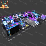 Indoor Playground Manufacturer - Punk Style LED Lighting Adventure