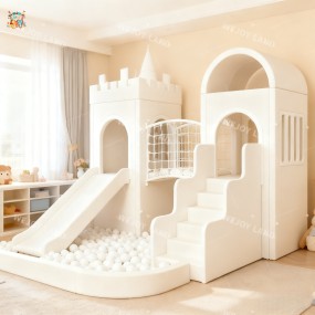 Indoor Playground Manufacturer - 2025 Kids Indoor White Soft Play
