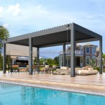 Aluminum Gazebo Supplier - High Quality Louver Roof with Blinds