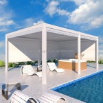 Aluminum Gazebo Supplier - High Quality Louver Roof with Blinds