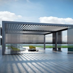Aluminum Gazebo Supplier - High Quality Louver Roof with Blinds