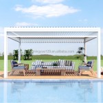 Aluminum Gazebo Supplier - High Quality Louver Roof with Blinds
