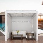Aluminium Pergola Factory - Waterproof Gazebo Automatic Shutters
