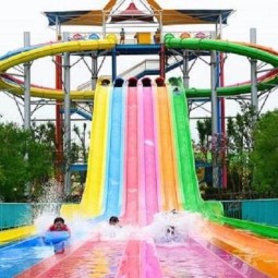Water Amusement Equipment Factory - Fiberglass Long Octopus Slide