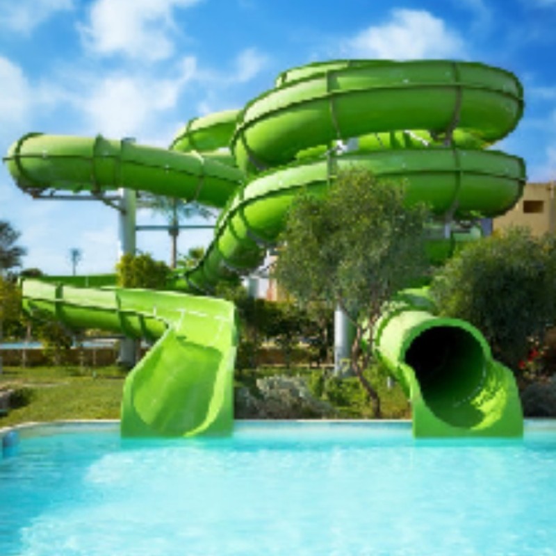 Water Amusement Park Manufacturer - Outdoor Spiral Tube Young Kids