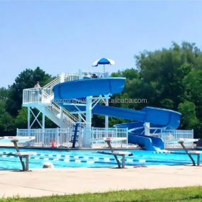 Water Park Equipment Supplier - Swimming Pool Fiberglass Kids Slide