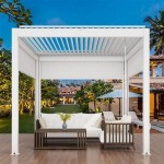 Aluminium Pergola Factory - Waterproof Gazebo Automatic Shutters