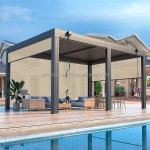 Aluminum Gazebo Supplier - High Quality Louver Roof with Blinds