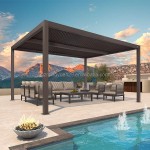 Garden Gazebo Supplier - Easily Assembled Luxury Louvered Roof