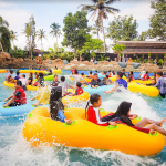 Water Play Equipment Factory - Commercial 3-Person Bullet Tube PVC