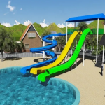 Water Play Equipment Factory - Outdoor Kid Fiberglass Summer Pool