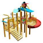 Water Attractions Supplier - Kids Outdoor Popular Aqua Park Slides