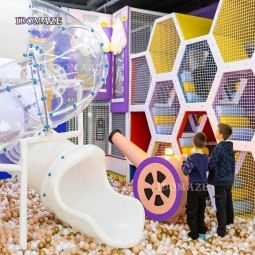 Plastic Playground Manufacturer - Large Plastic Indoor Slides Space