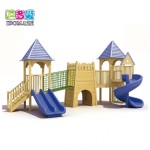 Wooden Playhouse Supplier - Wooden Playhouse with Climbing Frame