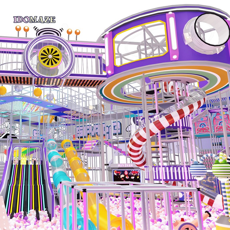 Soft Play Equipment Supplier - Indoor Neon Playground Customized LED