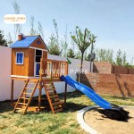 Outdoor Playground Equipment Supplier - Wooden Seesaw Balance Swing