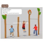 Children Outdoor Playground Factory - Wooden Structure Swing Seesaw