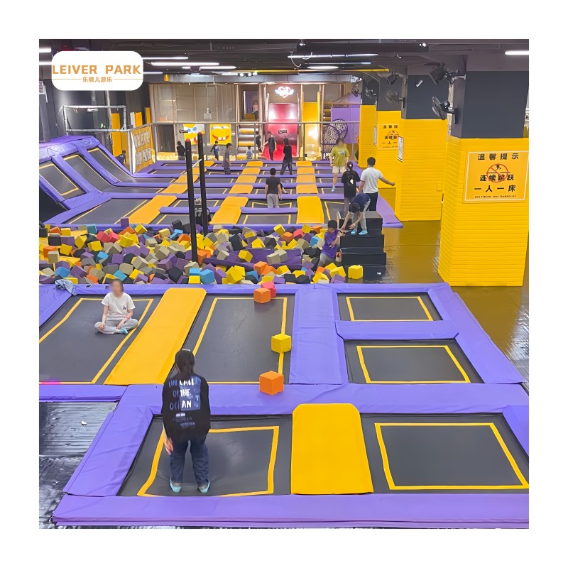 Large Trampoline Park Supplier - Kids Free Jumping Bouncy
