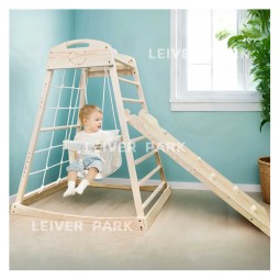 Wooden Climbing Toys Factory - Kid 3 in 1 Climbing Frame